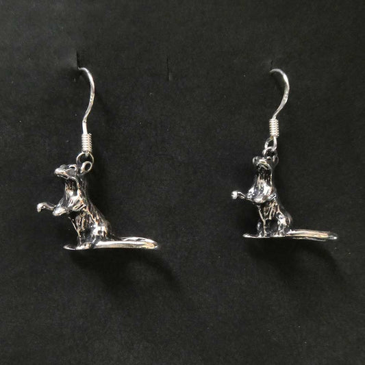 Ratte Ohrschmuck Ohrringe für Gothic Freunde aus Sterlingsilnber