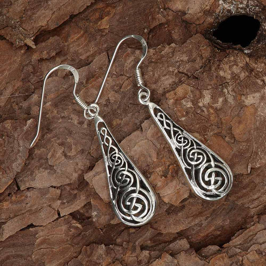 Sterlingsilber Ohrhänger keltischer Knoten - Damen Ohrschmuck der begeistert