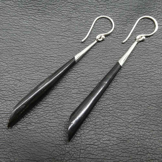 Horn Ohrschmuck 925 Silber Ohrhänger Handarbeit Fair gehandelt individuell