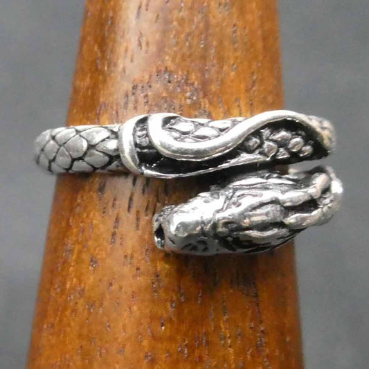 Midgardschlange Ring Silber