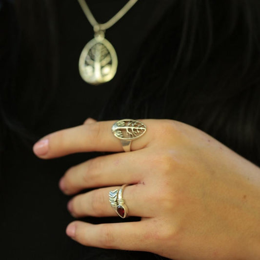 Lebensbaum Silberring 925 Silberschmuck Ringe Sterlingsilber Baum des Lebens Keltischer Schmuck