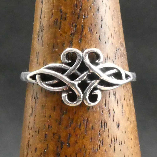Feiner keltischer Silber ring Mädchen Jungen Frauen
