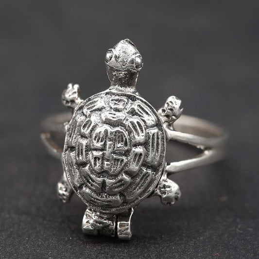 Giftring Schildkröte 925 Silberring viele Größen Kinder Damen Herren Ring