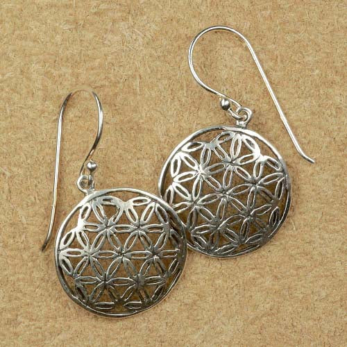 Blume des Lebens Schmuck Ohrringe