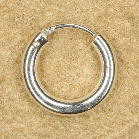 Ohrring 14mm 2mm Stärke Creole schlicht