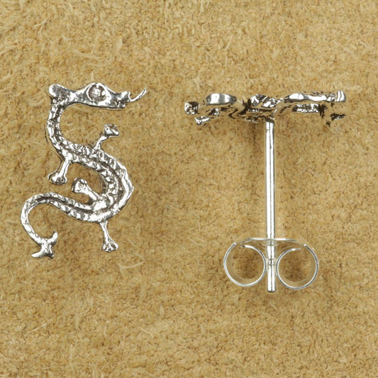 Drachen Ohrstecker Silber Ohrschmuck