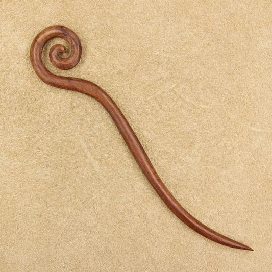 Haarstab Holz Spirale Haarschmuck