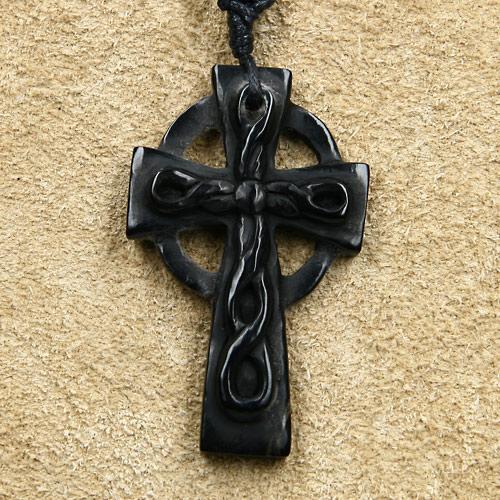 keltisches Kreuz Horn Schmuck Kette