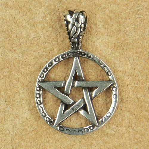 Pentagramm Schmuck Kette Silber