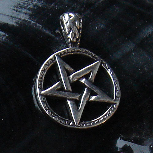 umgedrehtes Pentagramm klein Schmuck 925 Silber