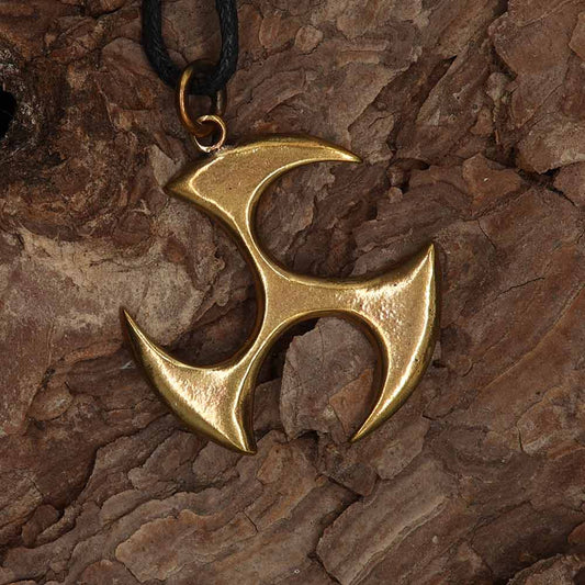 Bronze Kette Triskele Anhänger aus edlem Bronze