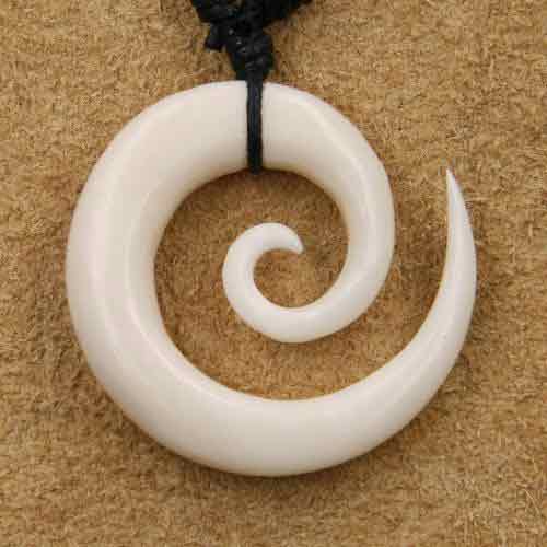 Spirale Knochenschmuck Kette