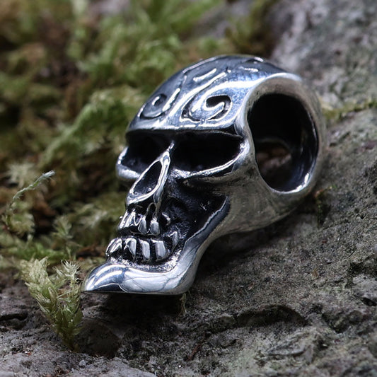 Skull Anhänger Silber Biker Schmuck