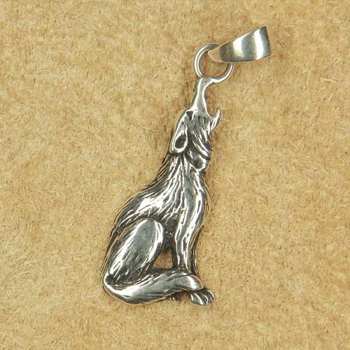 Wolf Schmuck 925 Silber Anhänger