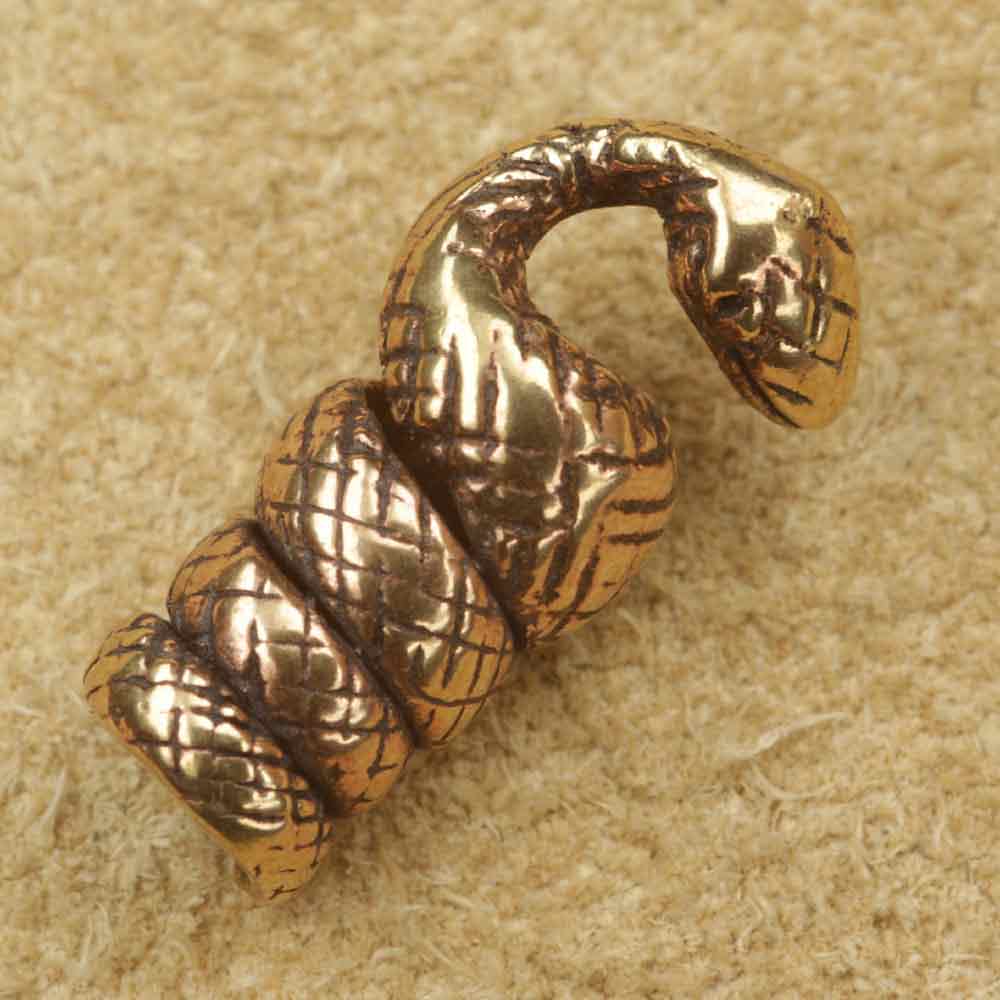 Bartschmuck Schlange Wikingerschmuck  Bronze