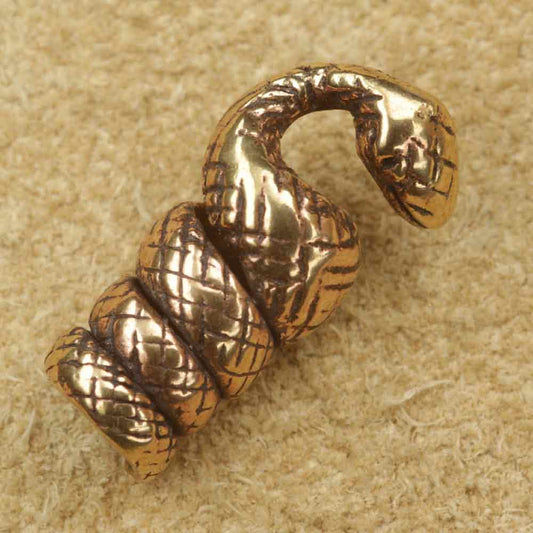 Bartschmuck Schlange Wikingerschmuck  Bronze