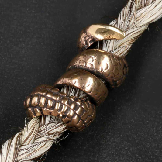 Kralle Bartperle Mittelalter Haarschmuck Wikinger Bartschmuck Bronze 