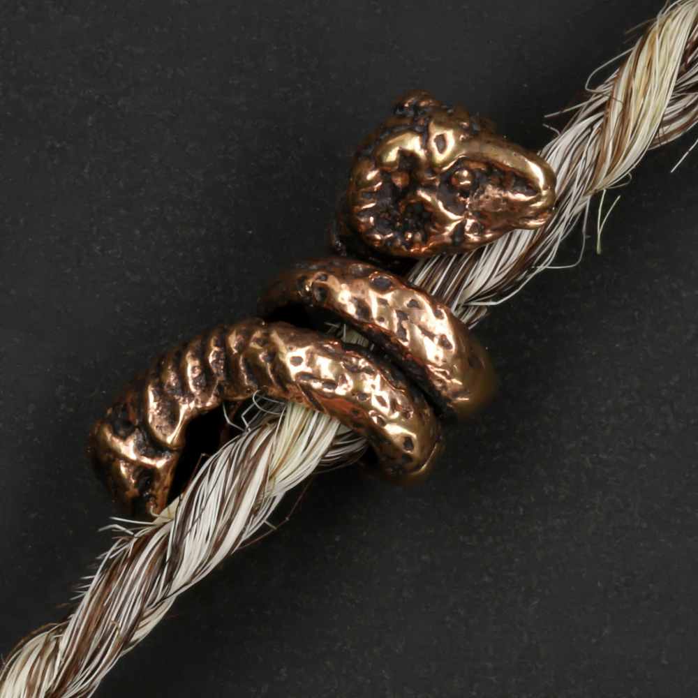 Widder Bartperle Mittelalter Haarschmuck Wikinger Bartschmuck Bronze 