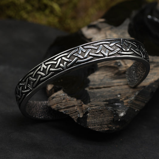 Keltischer Knoten Armreif Edelstahl