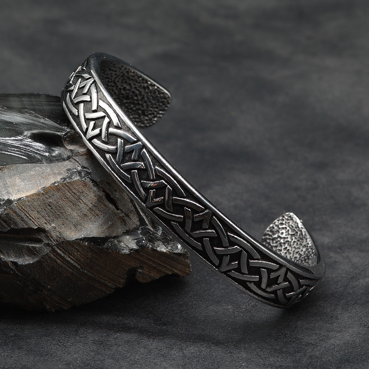 Keltischer Knoten Armreif Edelstahl