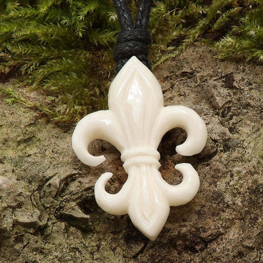 Schmuck Anhänger Fleur de Lys Mittelalter lilie Kette