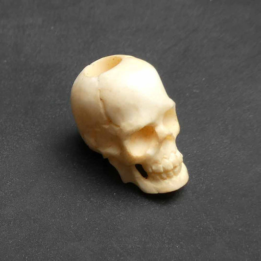 Totzenkopf Bartperle Haarschmuck Knochen Großlochperle Punk