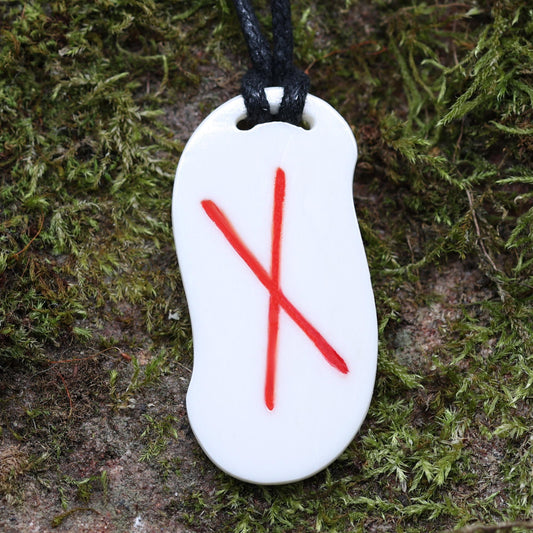 Runen Ketten Knochen älteres Futhark Naudhiz
