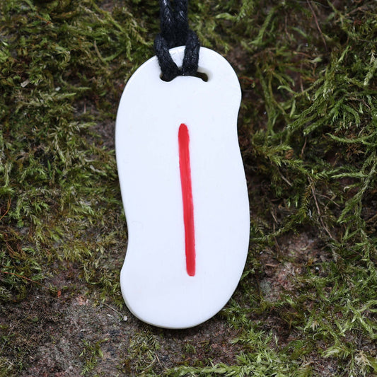 Isa Rune Handarbeit Kette Schutzamulett  magische Zeichen