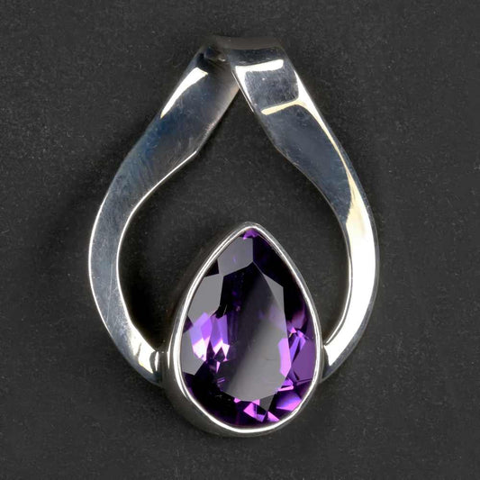 Schmuck Anhänger 925 Silber Echter Amethyst Designerschmuck