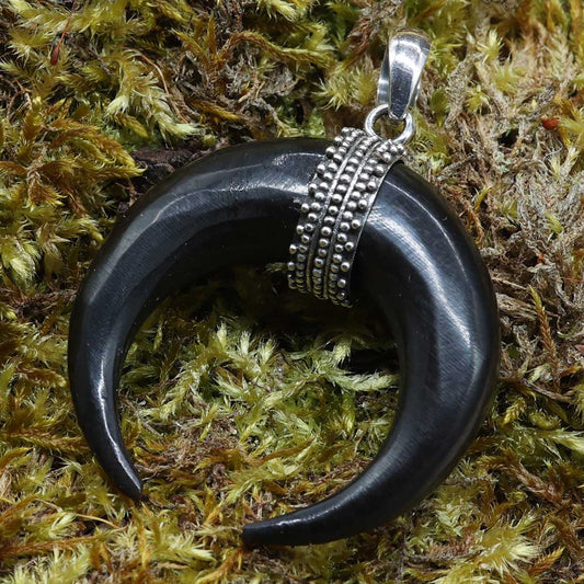 Anhänger Silber Horn Sichel edle Erscheinung