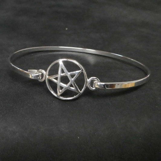 Pentagramm Armspange Damen 925 Silber Henkelkreuz ägyptischer Schmuck