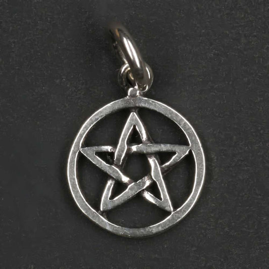 Pentagramm Anhänger 925er Silber Kettenanhänger Hexenstern