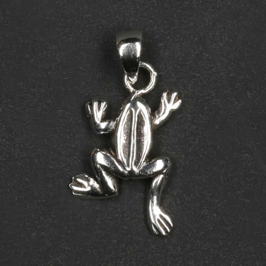 Frosch Anhänger 925er Silber Kettenanhänger  