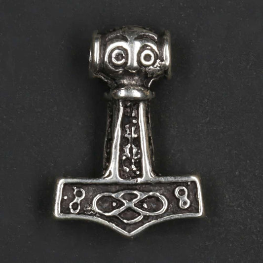 Thorshammer Kettenanhänger 925 Silber Wikinger Schmuck für eine Silberkette