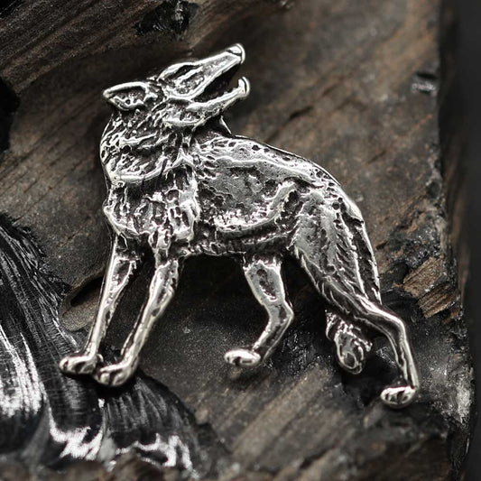 Wolf Kettenanhänger 925 Silber  feiner Schmuck für eine Silberkette