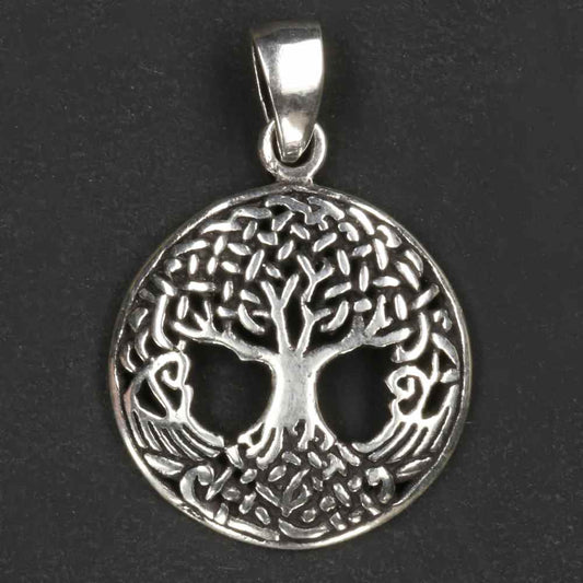 Keltischer Lebensbaum Silber Schmuck Anhänger Sterlingsilber zarter Kettenanhänger