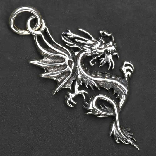 Drache Chaos  925er Silber Anhänger Sterlingsilber