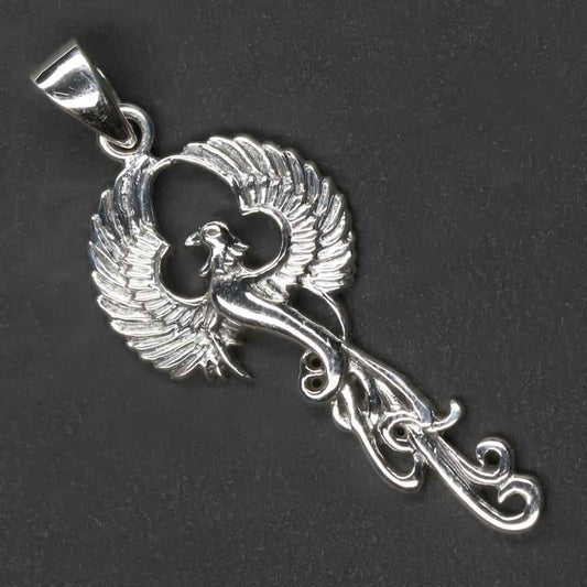 Phoenix  925er Silber Anhänger Sterlingsilber Drache 