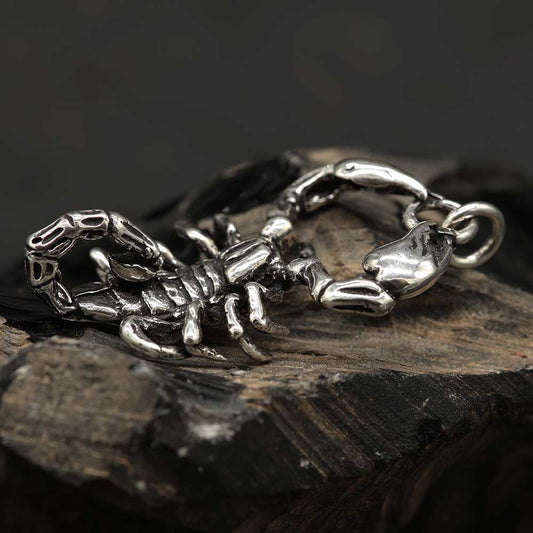 Scorpion Anhänger Silber Schmuck riesig Kettenanhänger 925 Sterlingsilber