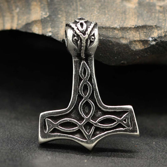 Wikinger Anhänger Thors Hammer 925 Silber Kettenanhänger