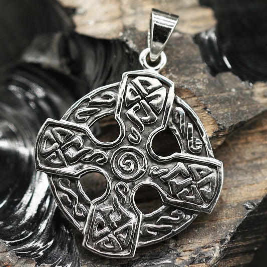 Keltisches Kreuz Anhänger 925 Silber Keltenkreuz Silberanhäger 