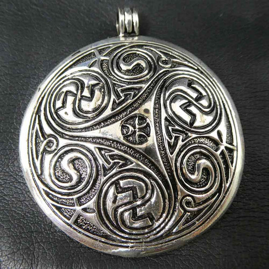 triskel Kettenanhäger 925-Silber keltisch Silber-Schmuck spiralen 