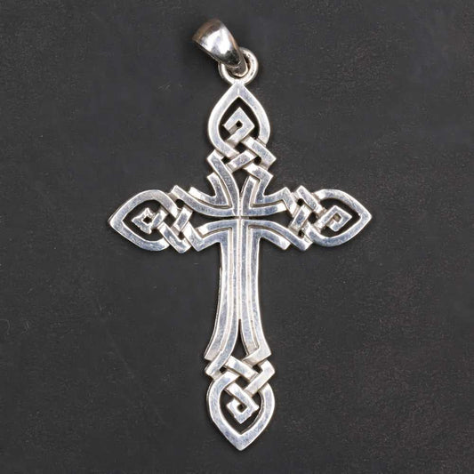 Keltisches Kreuz  Massiv 925er Silber Anhänger Gothic