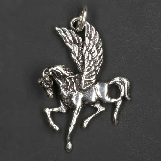 Pegasus 925er Silber Anhänger edler Silberanhänger Fantasy