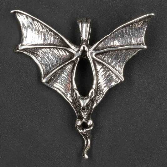 Fledermaus 925er Silber Anhänger edler Silberanhänger Gothik