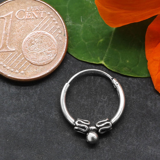 Kugel Ohrschmuck keltisch Silber 925