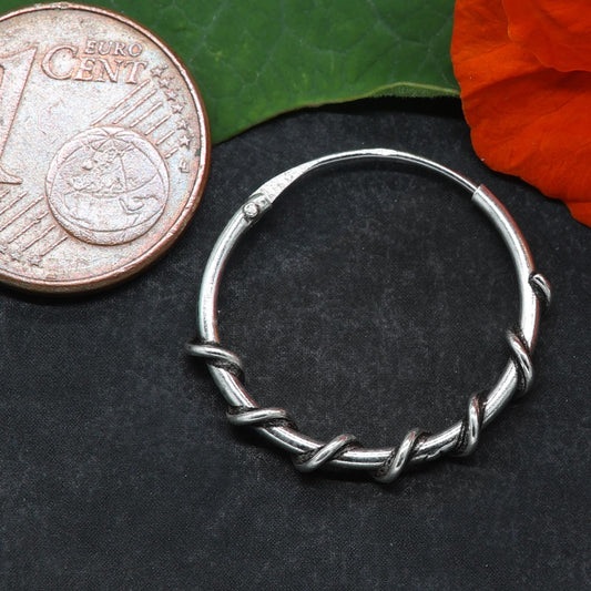Creole 925 Silber leicht umwoben