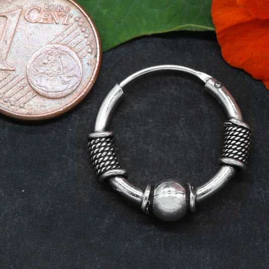 mittlere Creolen Ohrschmuck 925 Sterlingsilber