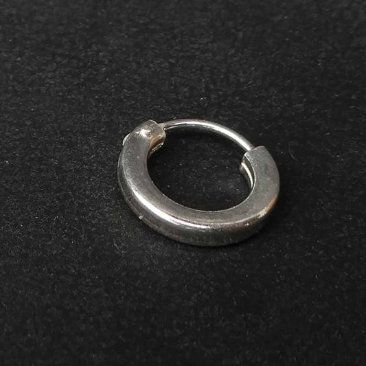 Creole  925 Silber 12mm eckiges Profil Ohrring klein