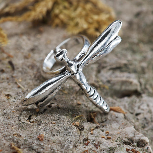 Libelle Ohrschmuck Silber Klemme elegant